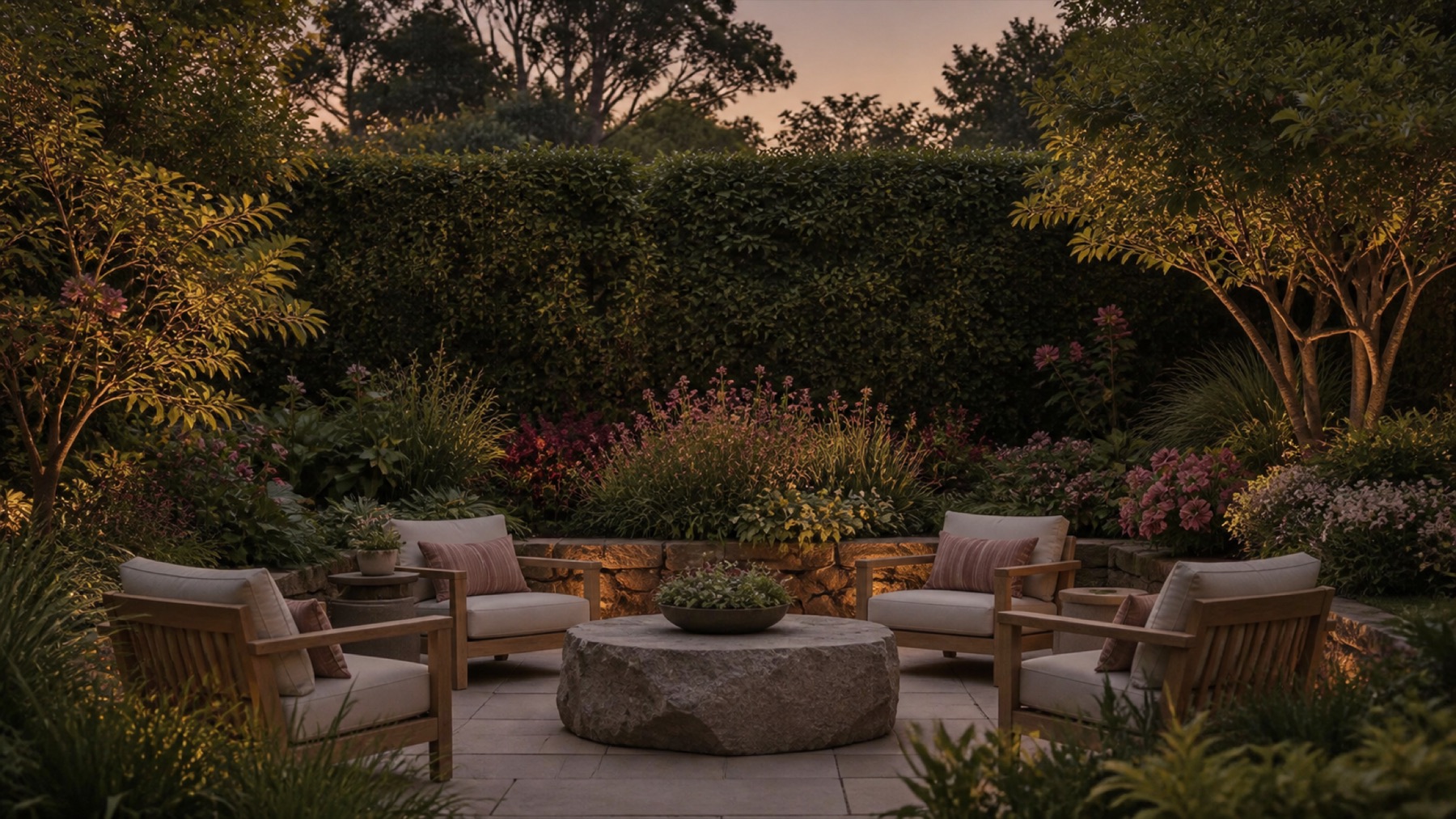 Landscaped garden